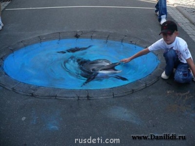 Интересные факты из жизни англоязычных стран  - Англия рисунки на асфальте 1.jpg