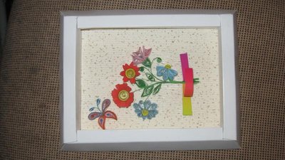 Моя первая картинка в технике квиллинг