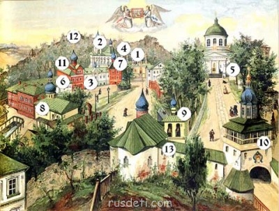 Общий план монастыря