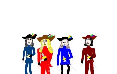 Д артаньян и три мушкетёра  - четыре мушкетёра.JPG