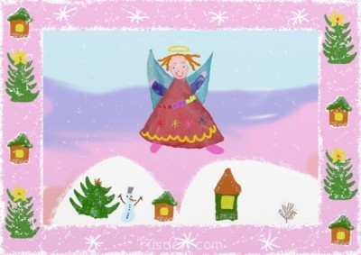 Рождественский КОНКУРС РИСУНКОВ в программе Paint - g4148.jpg