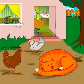 Кирилл Авдеенко. Поучительные стихи и потешки для дошколят - kot_markiz_470.jpg