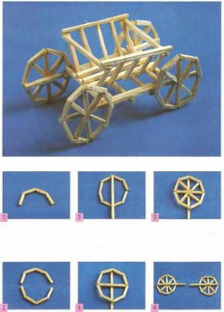 Поделки из спичек - Как-сделать-телегу-из-спичек.jpg